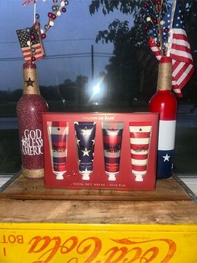 Maison De Base Patriotic Hand Lotion Gift Set - Red, Blue, White ~ New In Box